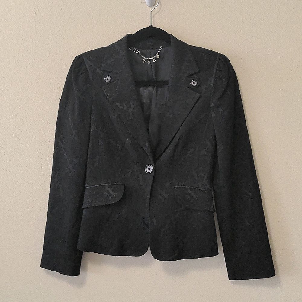 Bebe Textured Black Blazer